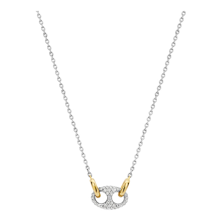 Ti Sento Cubic Zirconia Coffee Bean Necklace - Michael Jones Jeweller