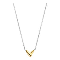 Ti Sento Crossover Yellow Gold Plated Silver Necklace - Michael Jones Jeweller