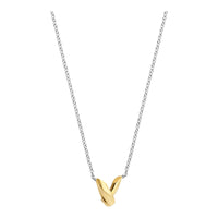 Ti Sento Crossover Yellow Gold Plated Silver Necklace - Michael Jones Jeweller