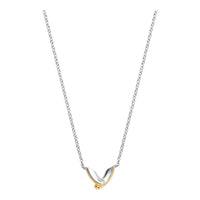 Ti Sento Crossover Yellow Gold Plated Silver Necklace - Michael Jones Jeweller