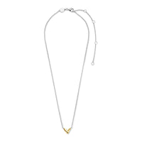Ti Sento Crossover Yellow Gold Plated Silver Necklace - Michael Jones Jeweller