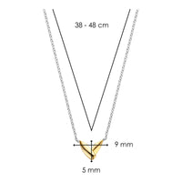 Ti Sento Crossover Yellow Gold Plated Silver Necklace - Michael Jones Jeweller