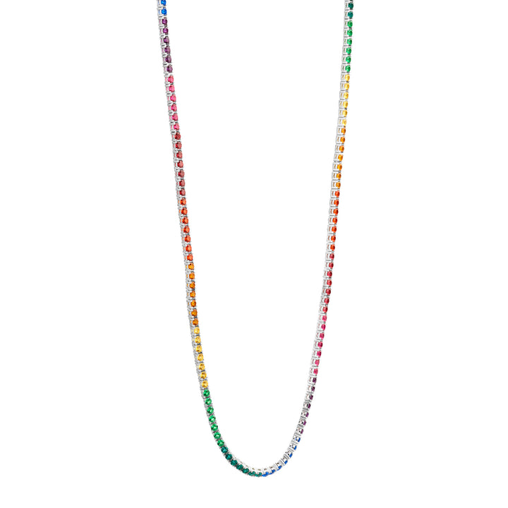 Ti Sento Rainbow Cubic Zirconia Necklace