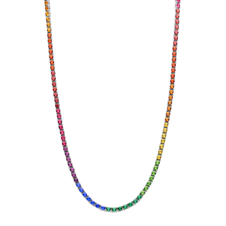 Ti Sento Rainbow Cubic Zirconia Necklace