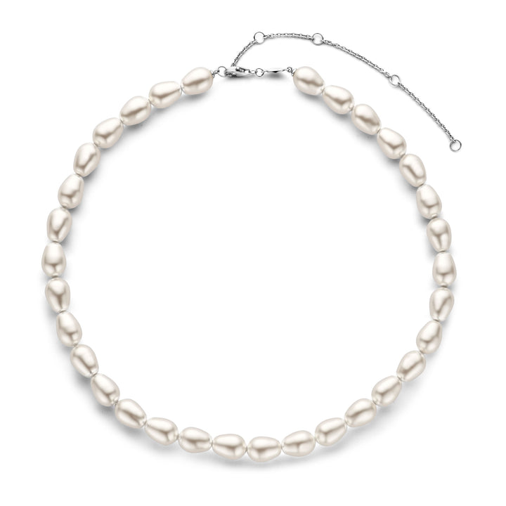 Ti Sento Baroque Pearl White Necklace
