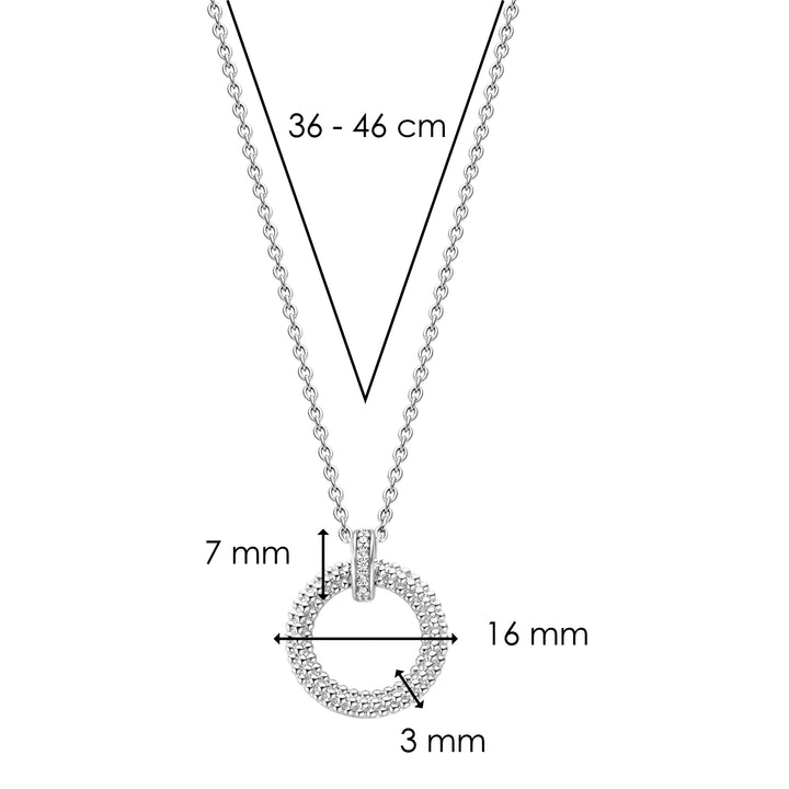 Ti Sento Cubic Zirconia Bubble Loop Necklace - Michael Jones Jeweller