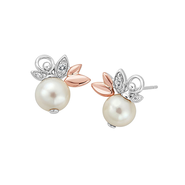Clogau Lily of the Valley Pearl Stud Earrings