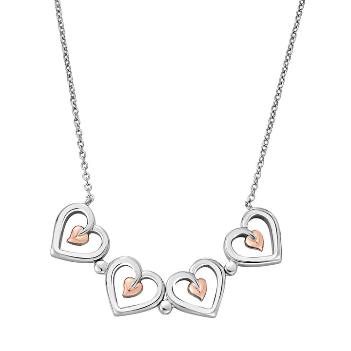 Clogau Tree of Life® Sterling Silver Heart Necklace 3STOL0623