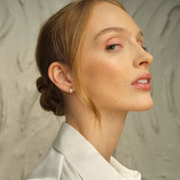 Clogau Welsh Beachcomber Silver and Pearl Stud Earrings - Michael Jones Jeweller