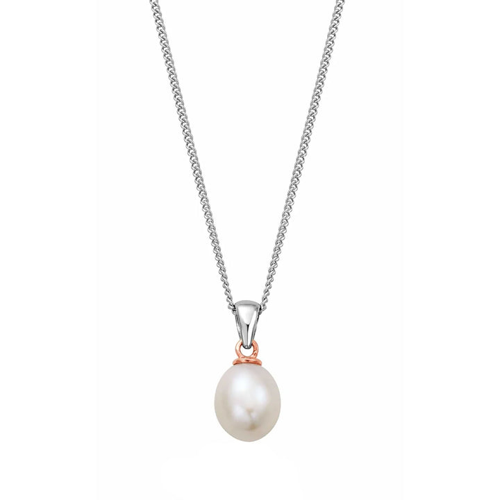 Clogau Welsh Beachcomber Silver and Pearl Pendant