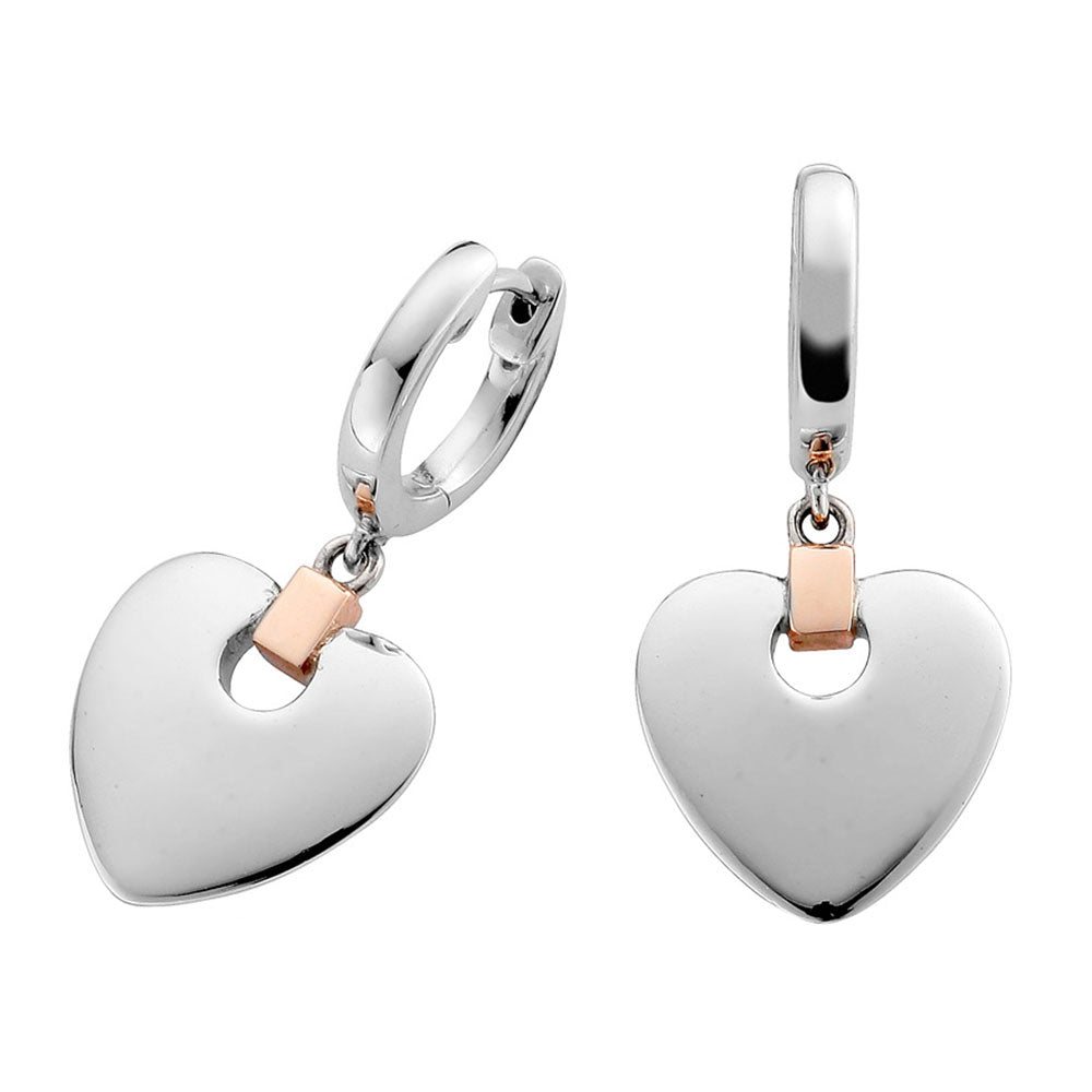 Clogau Cariad Heart Drop Earrings - Michael Jones Jeweller