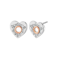 Clogau Cariad Sparkle Silver Stud Earrings - Michael Jones Jeweller