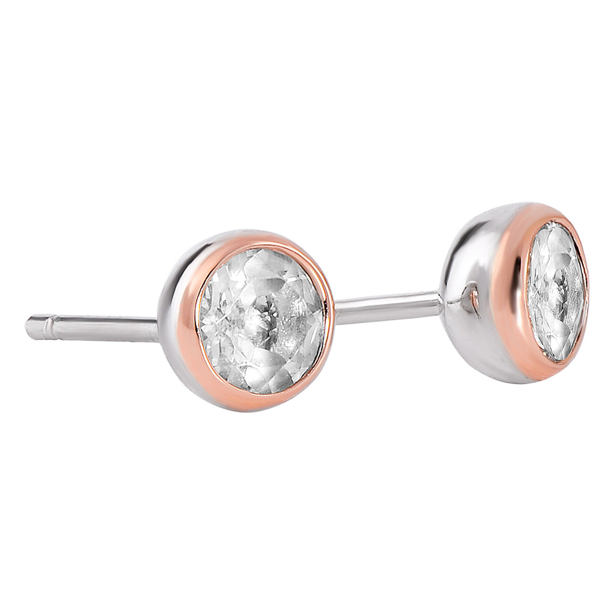 Clogau Celebration White Topaz Stud Earrings - Michael Jones Jeweller