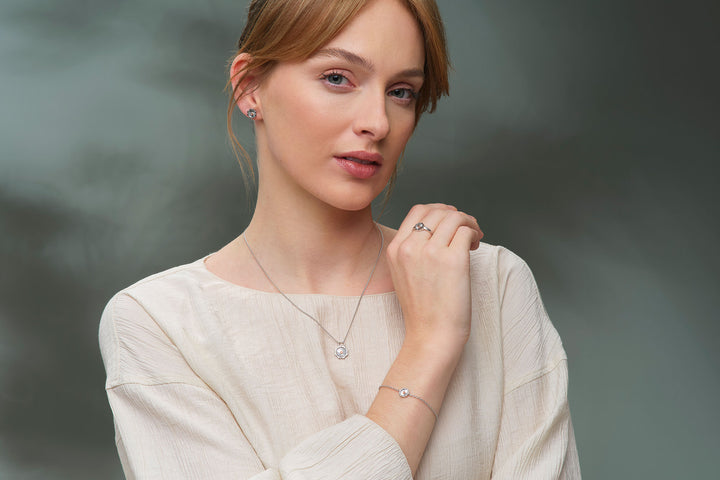 Clogau Nos Da Silver Stud Earrings - Michael Jones Jeweller