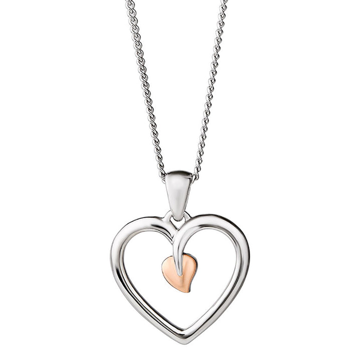 Clogau Tree of Life® Sterling Silver Heart Pendant 3STLHP7