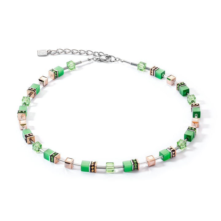 Coeur De Lion GEOCUBE® Green Iconic Monochrome Necklace