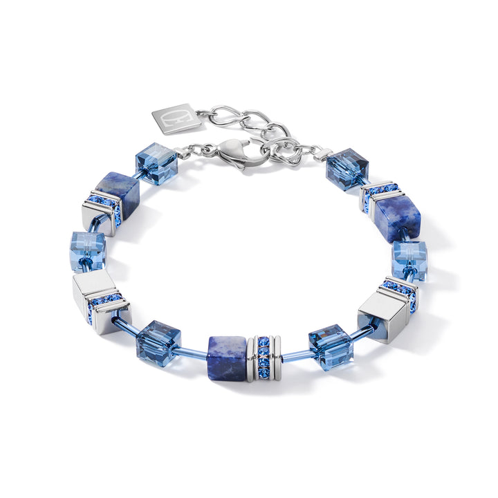 Coeur De Lion GeoCUBE® Sodalite & Haematite Blue Bracelet