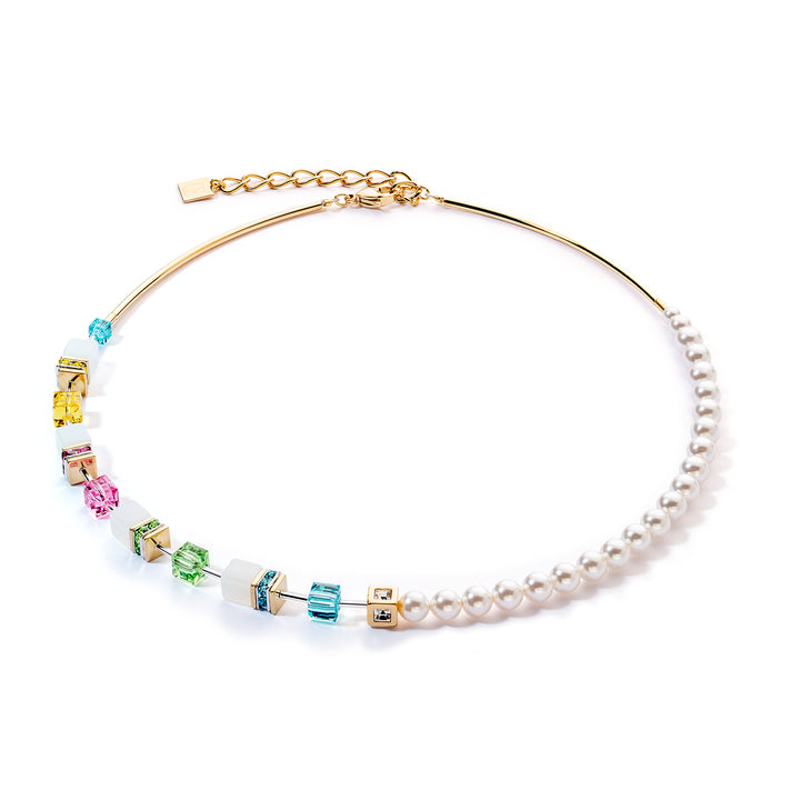 Coeur De Lion GeoCUBE® Multicolour Fusion Festive Necklace
