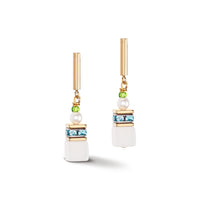 Coeur De Lion GeoCUBE® Multicolour Fusion Festive Earrings