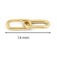 Ti Sento Yellow Gold Plated Oval Links - Michael Jones Jeweller
