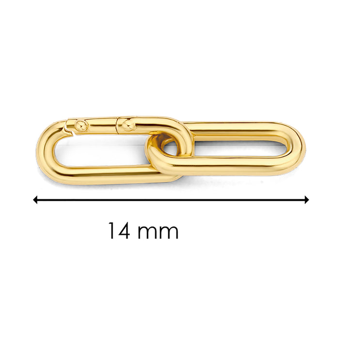 Ti Sento Yellow Gold Plated Oval Links - Michael Jones Jeweller
