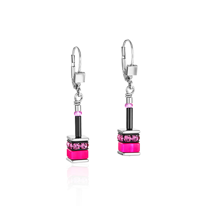 Coeur De Lion GeoCUBE® Multicoloured Classic Polaris & Rhinestone Earrings - Michael Jones Jeweller