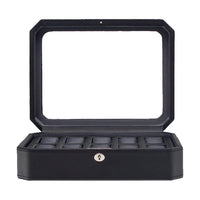 Wolf Watch Box Windsor Black 10 Piece - Michael Jones Jeweller
