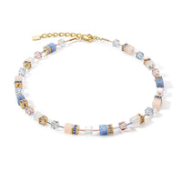 Coeur De Lion GeoCUBE® Light Blue Iconic Precious Necklace