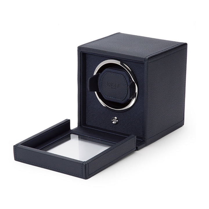Wolf Cub Navy Watch Winder With Cover
