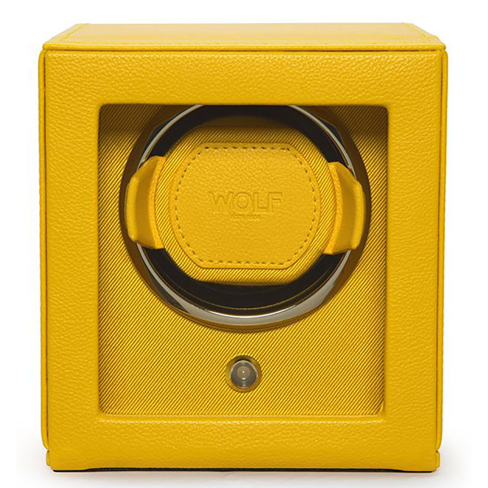 Wolf Watch Winder Cub Yellow With Cover - Michael Jones Jeweller