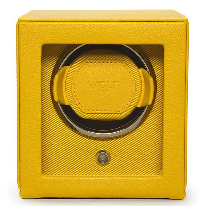 WOLF Cub Watch Winder Yellow With Cover