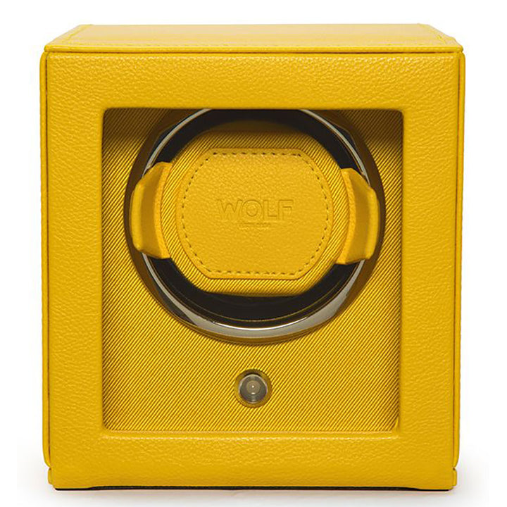 Wolf Cub Yellow Watch Winder With Cover