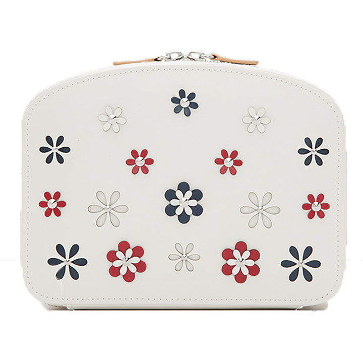 Wolf Blossom White Travel Zip Jewellery Case - Michael Jones Jeweller
