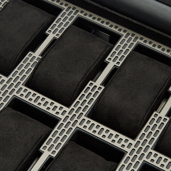 WOLF Axis 10 Piece Watch Box with Drawer