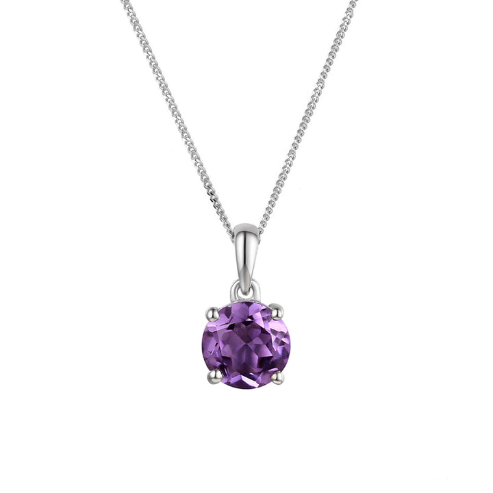 Amore Amethyst Purity Silver Necklace - Michael Jones Jeweller