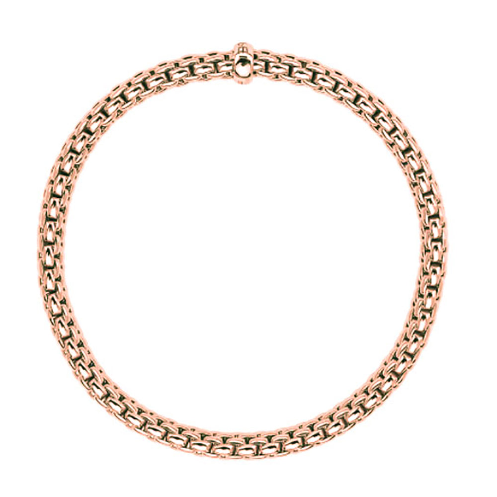 FOPE Flex'it Vendôme 18ct Rose Gold Bracelet Small 561B - Michael Jones Jeweller