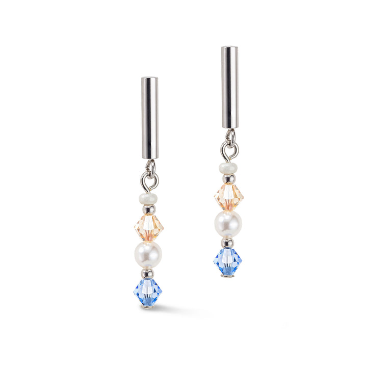 Coeur De Lion Light Blue Princess Pearls Earrings - Michael Jones Jeweller