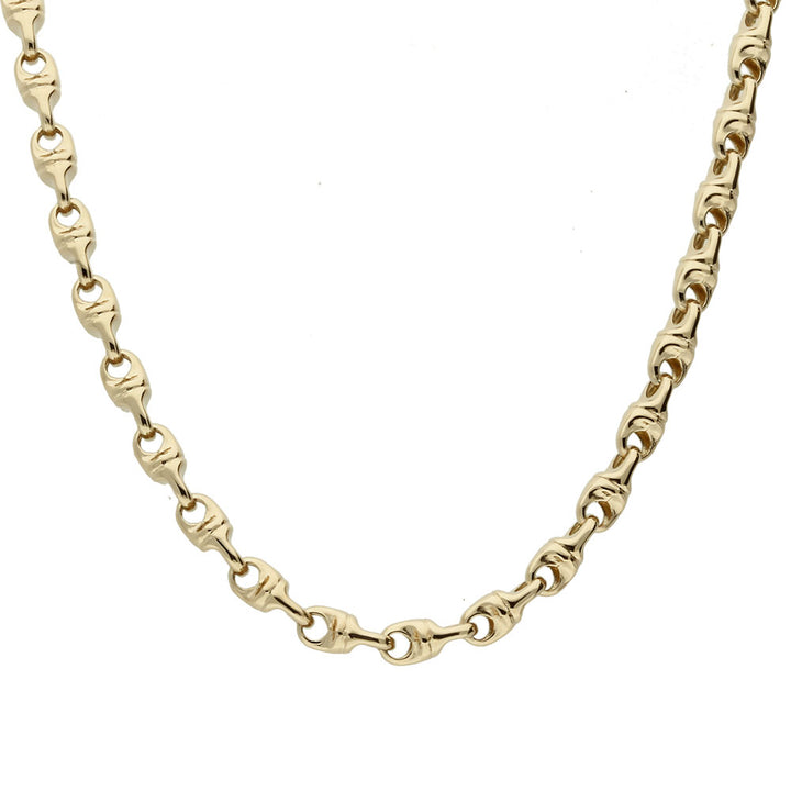 Clioro Anchor Link 18ct Yellow Gold Necklace. 45cm