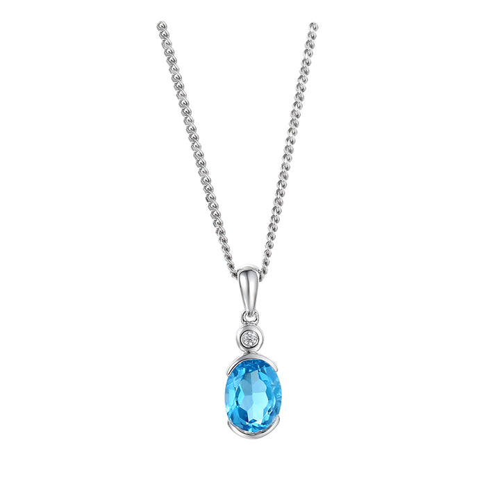 Amore Spicy Blue Topaz Necklace