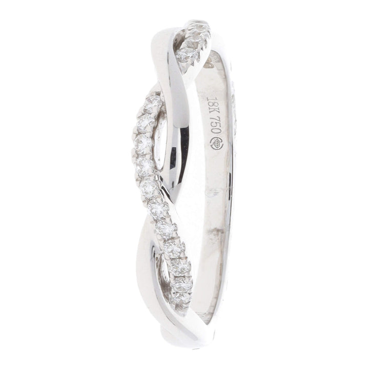 Diamond Twist 18ct White Gold Ring