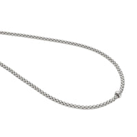 FOPE Flex'it Solo 18ct White Gold 0.01ct Diamond Set Necklace 43cm