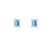 Amore Silver Blue Topaz Earrings