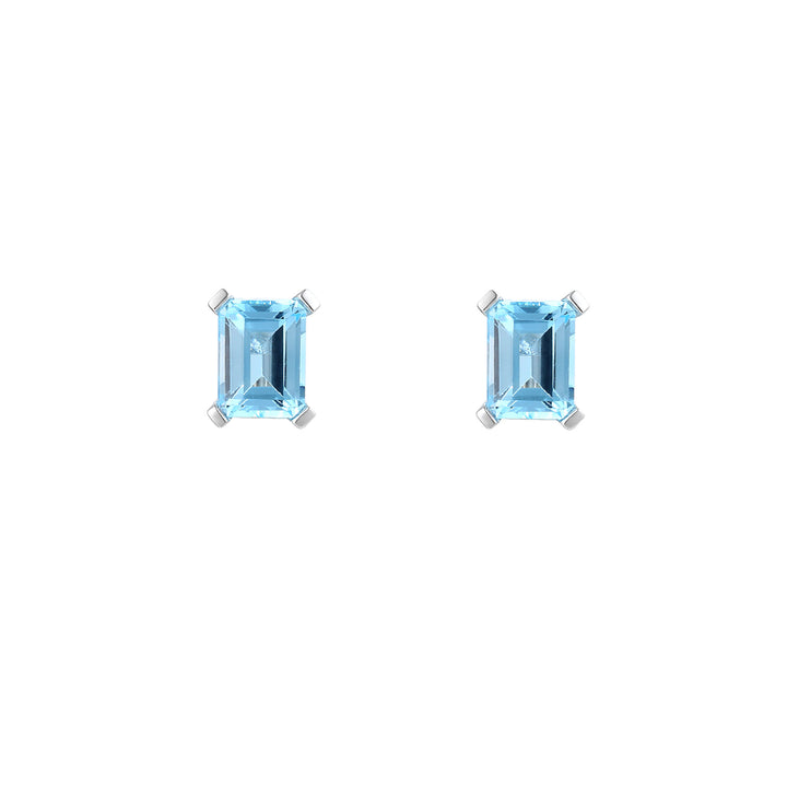 Amore Silver Blue Topaz Earrings