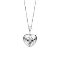 Ti Sento Cubic Zirconia Silver Heart Pendant