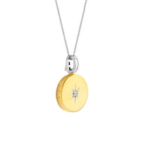 Ti Sento Cubic Zirconia Star Disc Locket