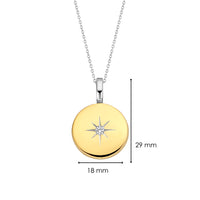 Ti Sento Cubic Zirconia Star Disc Locket