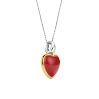 Ti Sento Coral Red Heart Pendant - Michael Jones Jeweller