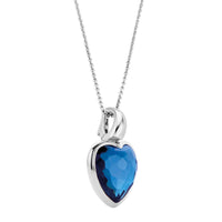 Ti Sento Dark Blue Heart Pendant - Michael Jones Jeweller