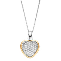 Ti Sento Pavé Cubic Zirconia Heart Pendant - Michael Jones Jeweller