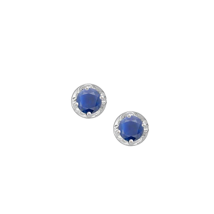 Amore Sapphire Stud Earrings